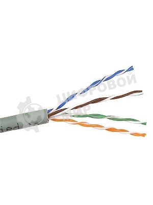 Кабель TWT UTP, серии XS, 4 пары, Кат.5e, PVC, серый, 305 метров