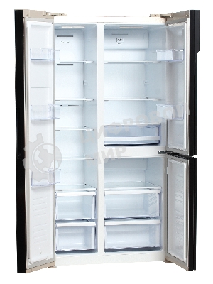 Холодильник Hyundai CS6073FV шампань трехкамерный 329/223л морозилка сбоку, No Frost, Side by Side