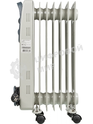 Обогреватель масляный Ресанта ОМ- 7Н (7 секций), белый, 1500 Вт, 15 м2, термостат 67/3/7