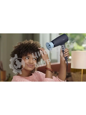 Фен Philips BHD360/20 черный/синий, 2100 Вт, ионизация