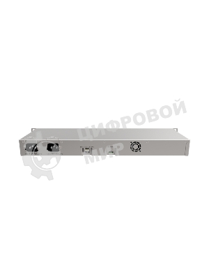 Маршрутизатор MikroTik RouterBOARD 1100Dx4 with Annapurna Alpine AL21400 Cortex A15 CPU (4-cores, 1.4GHz per core), 1Gb RAM, 13xGbit LAN, 60Gb M.2 drive, RouterOS L6, 1U rackmount case, Dual PSU