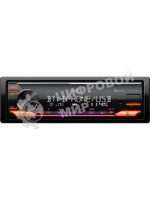 Автомагнитола JVC KD-X482BT, 1 DIN, Bluetooth, USB Type-A, AUX, съёмная панель