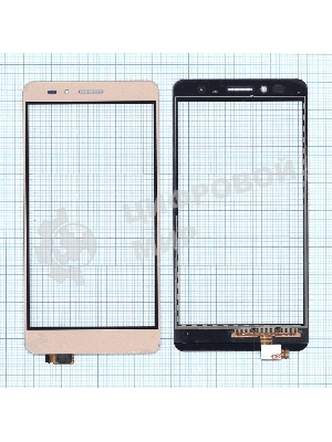 Сенсорное стекло (тачскрин) для Huawei Honor 5X/GR5, золотое