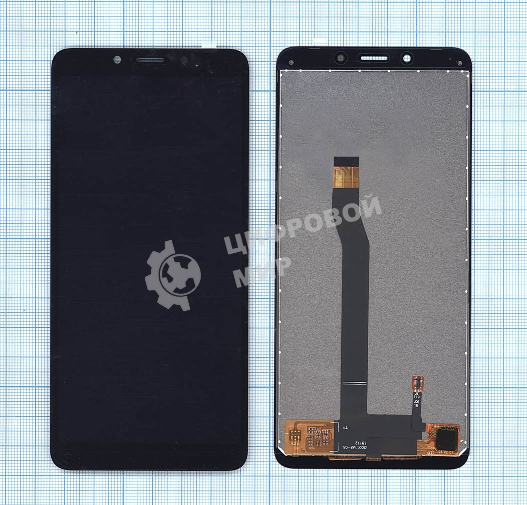 Дисплей для Xiaomi Redmi 6, Redmi 6A в сборе с тачскрином черный