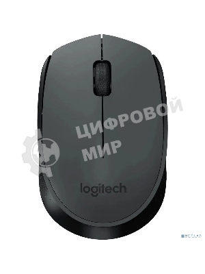 Мышь беспроводная Logitech M170 черный/темно-серый, 1000 dpi, радиоканал, USB, кнопки - 3