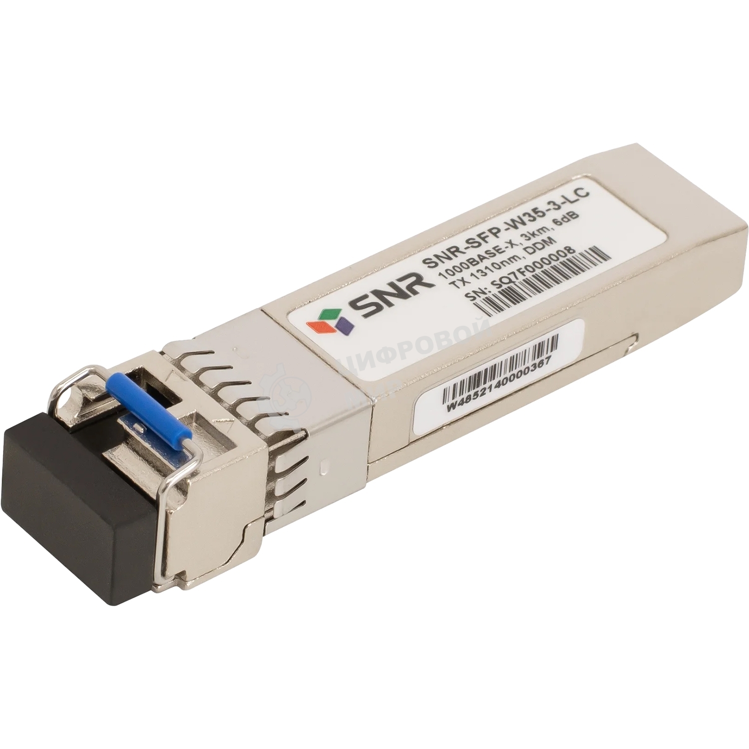 Модуль SNR SFP WDM, дальность до 3км LC (6dB), 1310нм