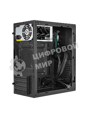 Компьютерный корпус Minitower ExeGate BAA-303MU-AAA450 (mATX, БП AAA450 с вент. 8см, 2*USB+1*USB 3.0, HD Audio, черный)