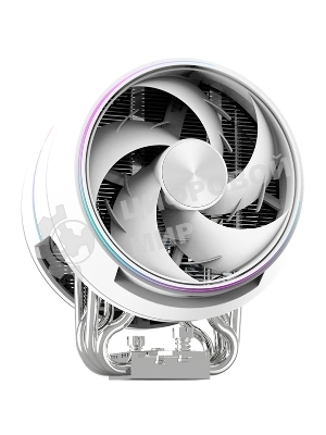 Кулер для процессора ZALMAN ZET5 белый, 5 HEAT PIPES, 4-PIN PWM, 600-2000 RPM, 30.4 DBA MAX, HYDRO BEARING, FULL SOCKET SUPPORT