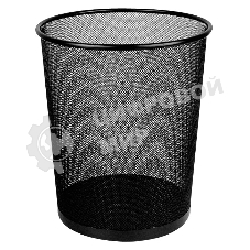 Корзина для бумаг Deli E9189 круглая 16л. мет.сетка черный