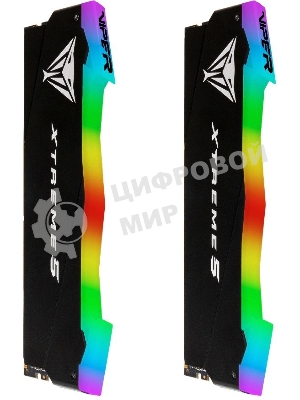 Оперативная память Patriot Viper Xtreme 5, DDR5, 32GB (2x16GB), 7600MHz, CL36, DIMM, с радиаторами, RGB, черный