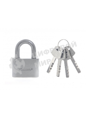 Замок навесной Matrix, хромированное покрытие 60 мм