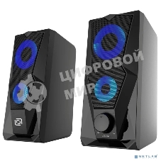 Колонки Oklick OK-127 2.0 черный 6Вт