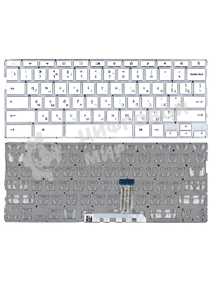 Клавиатура для ноутбука HP Chromebook 14A-NA белый