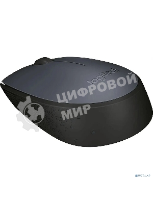 Мышь беспроводная Logitech M170 черный/темно-серый, 1000 dpi, радиоканал, USB, кнопки - 3