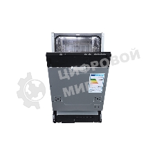 Встраиваемая посудомоечная машина Zigmund & Shtain DW 139.4505 X, черный, 44.5 см, 9 компл., 49 дБ, класс A++