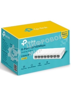 Коммутатор TP-Link LS1008 8x100Mb неуправляемый