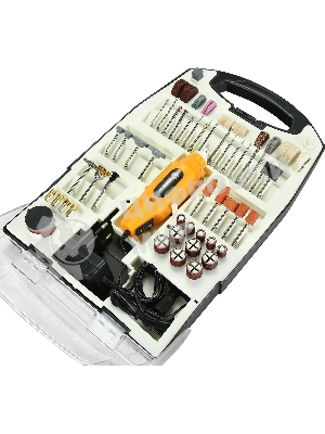 Прямошлифовальная машина (гравер) Deko DKRT150 в кейсе+110 аксессуаров 150Вт насадок:110 кейс