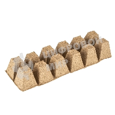 Кассета для рассады, 310х100х50 мм, 12 ячеек, торфяная, 3 шт. Россия