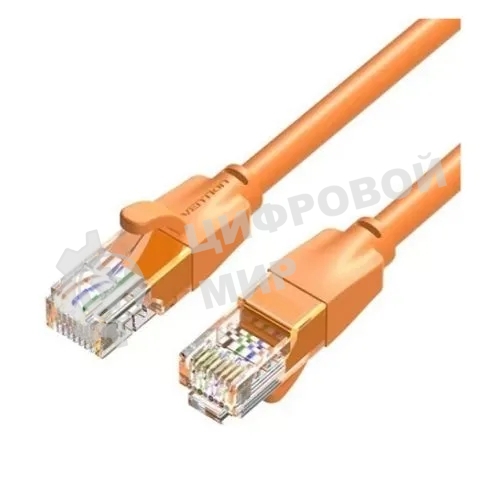 Патч-корд Vention прямой UTP cat.6, RJ45 - 2м. Оранжевый