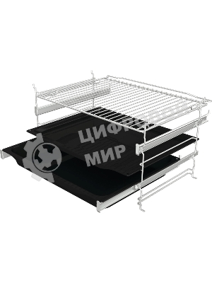 Духовой шкаф Gorenje BOS6737SYW, 77л, дверца с 2 стеклами, белый