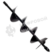 Шнек однозаходный PATRIOT D 150 для грунта к бензобуру, длина 800мм