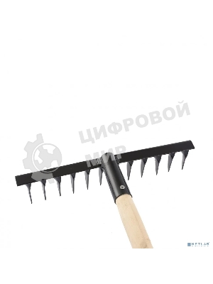 Грабли Сибртех 12-зубые, 300мм, с черенком, витые