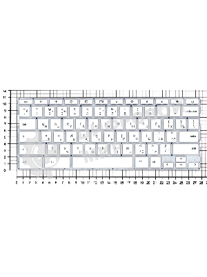 Клавиатура для ноутбука HP Chromebook 14A-NA белый