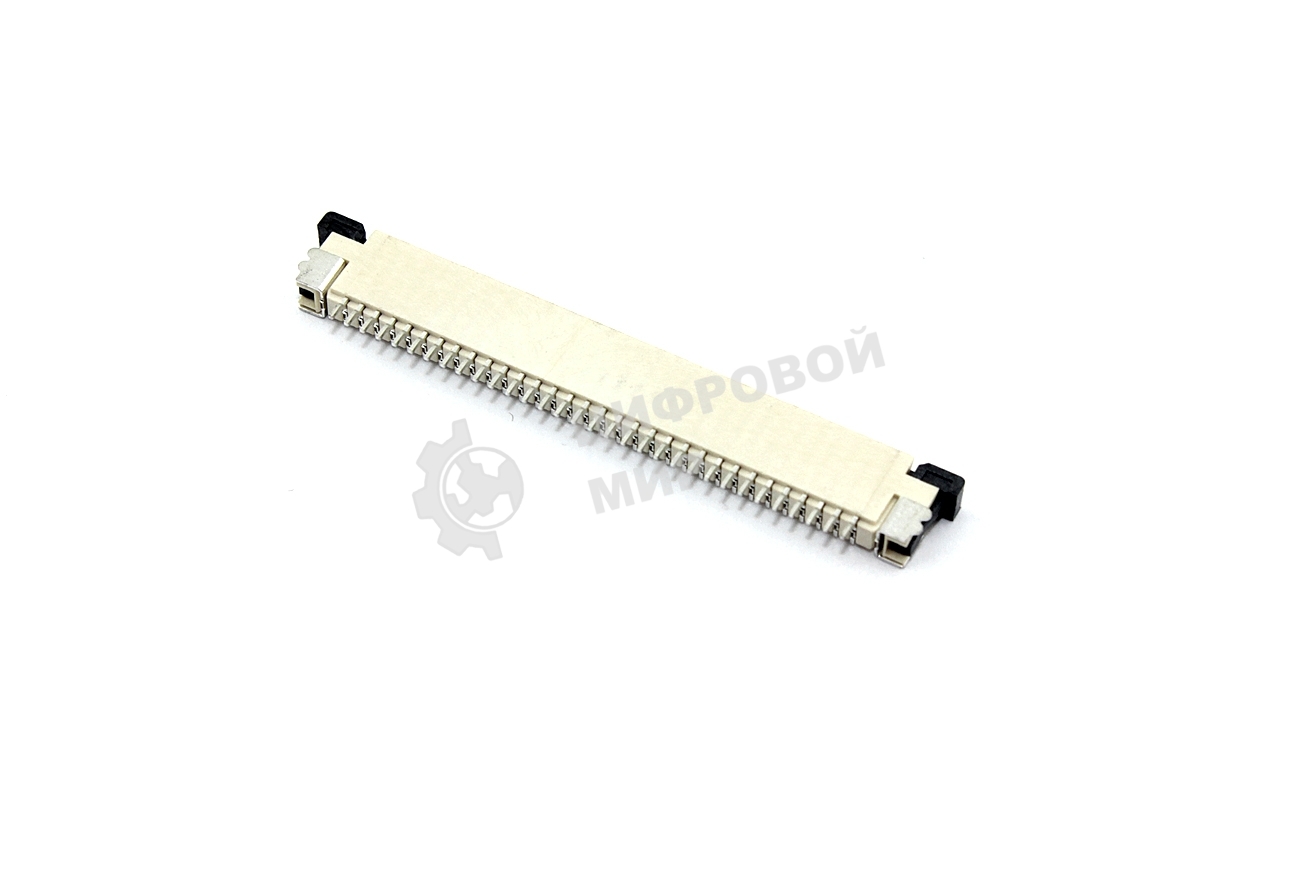 Разъем FPC Half Coverage Bottom Contact 1.0K-BX-32PWB 32 pin высота 2мм шаг 1мм