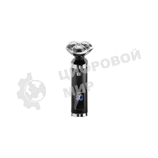 Электробритва Centek CT-2175 (черный) ротор 4D, влажное бритье, 3 плав.головки, USB, зарядка 1 час, подставка