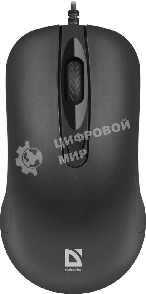 Мышь проводная Defender Classic MB-230 черный, 1600 dpi, USB, кнопки - 4