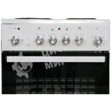 Плита электрическая De Luxe 5004.16Э белый, конфорок 4 шт, духовка 46 л, 50 см x 85 см x 50 см