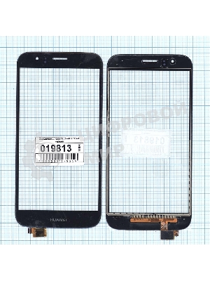 Сенсорное стекло (тачскрин) для Huawei G7 Plus, черное