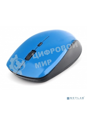 Мышь беспроводная Gembird MUSW-250-2 синий, 1600 dpi, радиоканал, USB, кнопки - 4