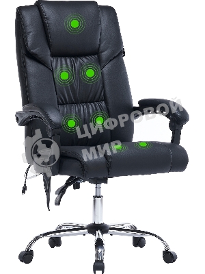 Кресло Cactus CS-CHR-OC02M-BK черный, экокожа