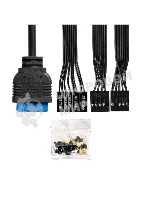 Компьютерный корпус Minitower ExeGate BAA-303MU-AAA450 (mATX, БП AAA450 с вент. 8см, 2*USB+1*USB 3.0, HD Audio, черный)