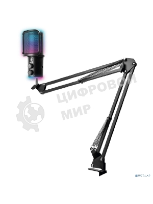 Микрофон RITMIX RDM-278 USB Gaming Black Подключение Type-C - USB A/Type-C, Jack 3,5 мм на наушники; размеры микрофона: 5 * 15* 5 см