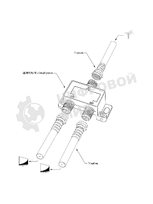 Делитель антенный F-типа Rexant на 2 TV, 5-1000 МГц