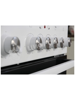 Плита электрическая De Luxe 5004.16Э белый, конфорок 4 шт, духовка 46 л, 50 см x 85 см x 50 см