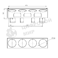 Держатель-органайзер Rexant для покрасочных работ, настенный, черный
