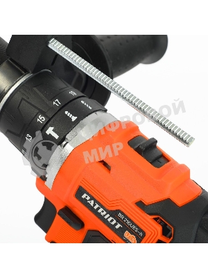 Дрель-шуруповерт Patriot BR 216UES-h, 21 В, 4 Ач, 60 Нм, бесщеточный