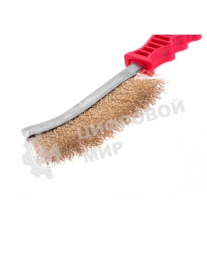 Щетка Matrix металлическая латунированная, пластиковая ручка