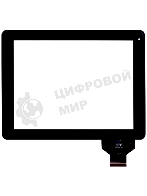 Сенсорное стекло (тачскрин) для DNS AirTab M975w, черное