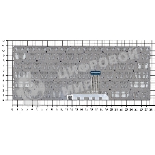 Клавиатура для ноутбука HP Chromebook 14A-NA белый