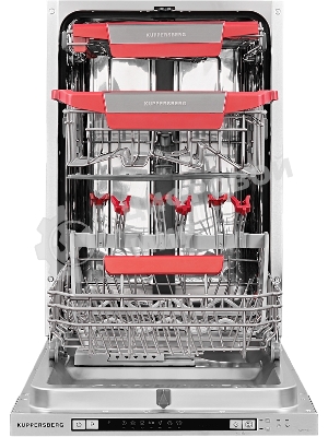 Встраиваемая посудомоечная машина Kuppersberg GLM 4575, серебристый, 44.8 см, 11 компл., 44 дБ, класс A++