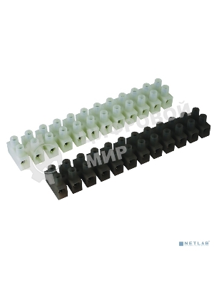 Клемник Полипропилен белый, 2р, 85 град., 450V, 32А, 4 мм.кв. (р)