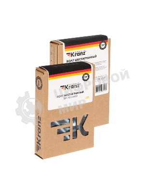 Болт шестигранный Kranz DIN 933, 8х40, упаковка поставщика (24 кг./1 300 шт.)