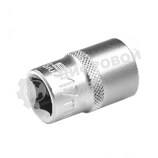 Головка торцевая, 17 мм, 12-гранная, CrV, под квадрат 1/2