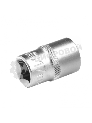 Головка торцевая, 17 мм, 12-гранная, CrV, под квадрат 1/2