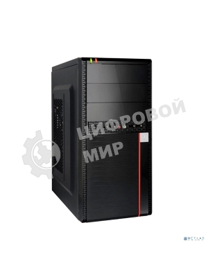 Компьютерный корпус Minitower ExeGate BA-204U (mATX, без БП, 2хUSB+2хUSB 3.0, аудио, черный)