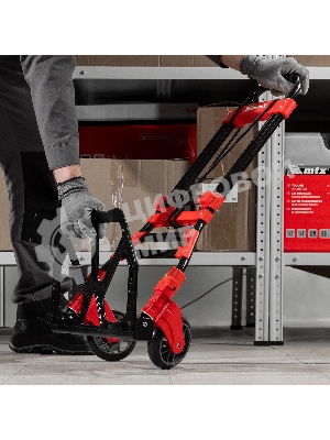 Тележка хозяйственная Matrix, складная, 2 колесная, стальная, грузоподъемность 80 кг